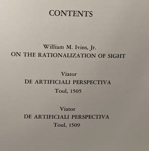 On the Rationalization of Sight. With Examination of Three Renaissance Texts on Perspective
