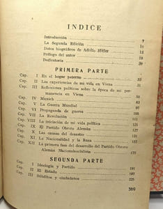 Mi lucha - traduccion directa del aleman / traduccion autorizada por la editora central del Partido Nacional Socialista Franz Eher Nachlfg G.M.B.H. Munich-Berlin