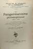 Le pangermanisme philosophique 1800 à 1915 / collection de documents sur le pangermanisme. Charles Andler