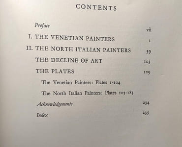 Italian Painters of the Renaissance: 1/ Venetian and North Italian Schools + 2/ Florentine and Central Italian Schools