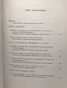 L'Etat Baroque: Regards Sur La Pensée Politique de La France Du Premier XVIIe Siecle (1610-1652) (Histoire Des Idees Et Des Doctrines)