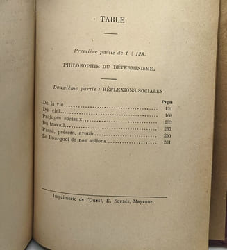 Philosophie du déterminisme - réflexions sociales - 3e édition. Sautarel Jacques
