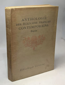 Anthologie des écrivains contemporains. Poésie. Sous la direction de Gauthier-Ferrières mort pour la France