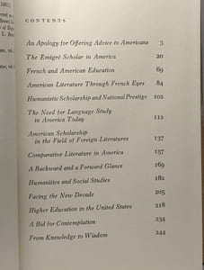 Observations by Henri Peyre: On Life Literature and Learning in America (avec envoi de l'auteur)