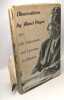 Observations by Henri Peyre: On Life Literature and Learning in America (avec envoi de l'auteur). Peyre Henri