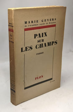 Paix sur les champs. marie gevers