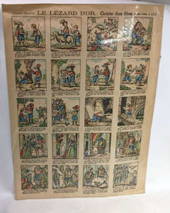 Le lézard d'or / La princsse printanière + La belle au bois dormant / Histoire d'Ali-Baba et des 40 voleurs --- imagerie d'épinal 886/1173 + 1109/1076