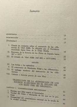 El siglo XI en 1ª persona: las "Memorias" de 'Abd Allah último rey zirí de Granada destronado por los almorávides (1090). Abd Allah Lévi-Provençal ...
