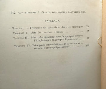 Contribution à l'étude des formes larvaires des trématodes au Congo belge et spécialement de la larve de Schistosoma Mansoni