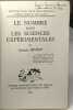 Le nombre dans les sciences expérimentales. Georges Bénézé