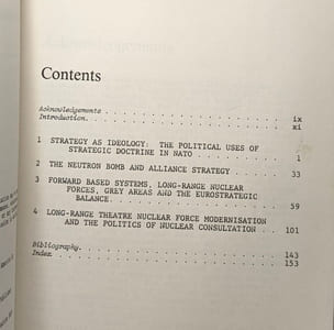 Strategy Doctrine And The Politics Of Alliance: Theatre Nuclear Force Modernisation In Nato