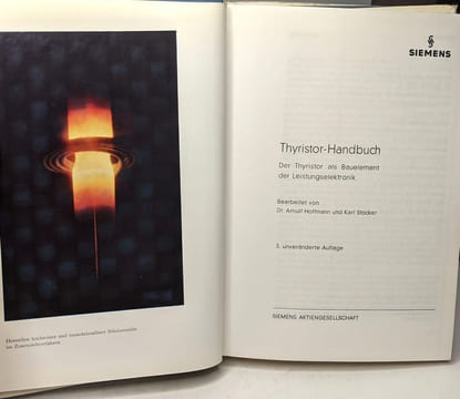 Thyristor - Handbuch --- der thyristor als bauelement der leistungselektronik. Hoffmann Arnulf Stocker Karl
