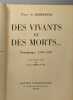 Des vivants et des morts - témoignages 1948-1953. Pierre De Boisdeffre