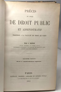 Précis du cours de droit public et administratif - Deuxième Edition