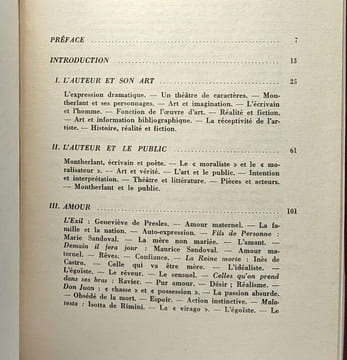 Existence et imagination. Essai sur le théâtre de Montherlant. Batchelor John