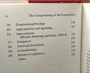 Compromising of the Constitution: Early Departures