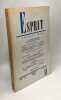 Esprit - nouvelle série - La pensée sauvage et le structuralisme - 11 Novembre 1963 réédition. Collectif