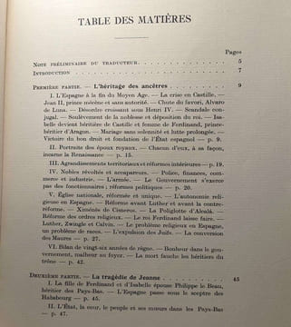 Jeanne la Folle sa vie et son temps. Ouvrage traduit de l'Allemand par Raoul de Liedekerke / Bibliothèque historique. Pfandl Ludwig