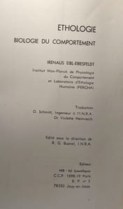 Ethologie Biologie du comportement - 3e édition