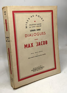 Dialogues avec Max Jacob Avec duex photographies et deux dessins inédits Correa Buchet Chastel 1954