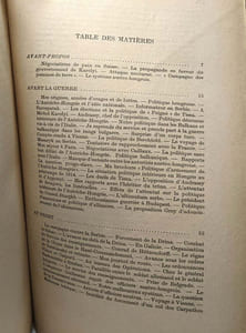 Mémoires du Prince Louis Windischgraetz. Traduit par le Capitaine Chomel de Jarnieu. Collection de Mémoires Etudes et Documents pour servir à l'Histoire de la Guerre Mondiale