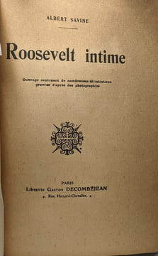 Roosevelt intime. SAVINE (Albert)