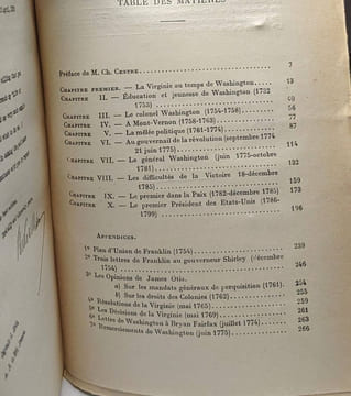 George Washington fondateur des États-Unis 1732-1799. Édition française avec notes par Georges Roth . Préface de Charles Cestre. Woodrow Wilson