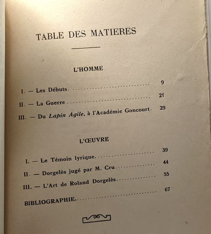 Dubeux Albert Roland Dorgeles Son Oeuvre Document Pour L Histoire D