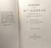 Mémoires de Mme Campan sur la vie privée de Marie Antoinette TOME PREMIER - exemplaire n°9/35 sur vergé d'Arches. Mme Campan