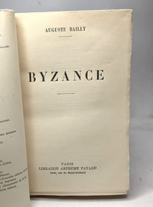 Byzance - les grandes études historiques