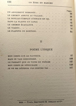 Un être en marche - Poème --- avec dédicace de l'auteur. Jules Romains