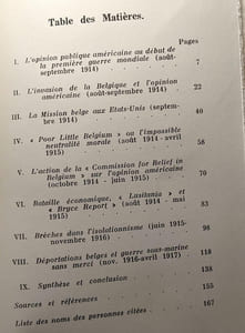 La Belgique et l'entrée en guerre des Etats-Unis (1914-1917). Collection : Notre passé