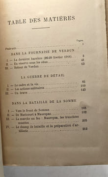 MON RÉGIMENT dans la Fournaise de VERDUN et dans la Bataille de la SOMME. Impressions de Guerre d'un prêtre Soldat Avec une Prefface d´HENRY BORDEAUX. ...