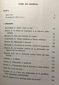 SAVOIR FAIRE ESPERER Les limites de la raison : volume publié à l'occasion du cinquantenaire de l'École des sciences philosophiques -TOME 1 ET 2