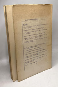 Répertoire géographique de la comédie humaine - TOME I/ L'étranger (1965) + TOME II/ La province (1968)