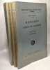 Ronsard poète de l'amour. Tome I: Cassandre (1952) II: De Marie à Genèvre (1954) + III: Du poète de cour au chantre d'Hélène (1959) - 3 VOLUMES. ...