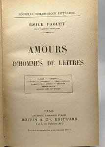 Amours d'hommes de lettres - Pascal Corneill Voltaire Mirabeau Chateaubriand Lamartine Guizot Mérimée Sainte-Beuve George Sand et Musset