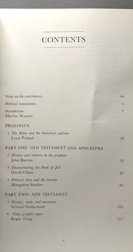 The Bible As Rhetoric: Studies in Biblical Persuasion and Credibility. Martin Warner