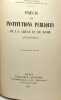 Précis des institutions publiques de la Grèce et de Rome anciennes. A. Boxler