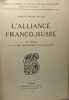 L'alliance franco-russe - les origines du système diplomatique d'avant-guerre. baron boris nolde