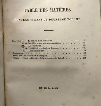Études sur les réformateurs ou socialistes modernes --- 1/ Saint-Simon Ch. Fournier Rbert Owen + 2/Les sociétés et le socialisme Les communistes Les ...
