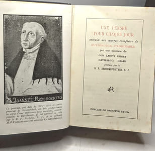 Une pensée pour chaque jour extraite des oeuvres complètes de Ruysbroeck l'admirable