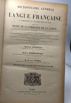 Dictionnaire général de la langue française du commencement du XVII e siècle jusqu'à nos jours précédé d'un traité de la formation de la langue - TOME ...