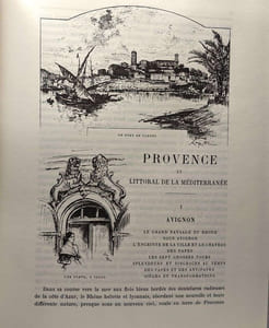 La Provence + Touraine Anjou --- La Vieille France - Texte Dessins et Lithographies