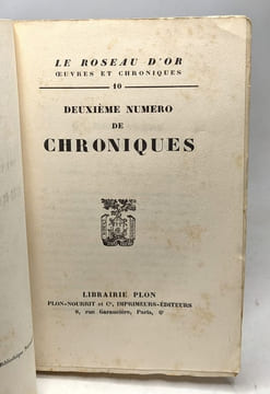 Le Roseau d'Or Oeuvres et croniques 10 - Chroniques - deuxième numéro et Le roman de Daisny Ashford - Les jeunes visiteurs. Collectif