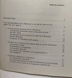 Le mouvement ouvrier du languedoc : syndicalistes et socialistes de l'herault de la fondation des bourses du travail à la naissance du parti communiste
