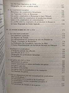 Le mouvement ouvrier du languedoc : syndicalistes et socialistes de l'herault de la fondation des bourses du travail à la naissance du parti communiste