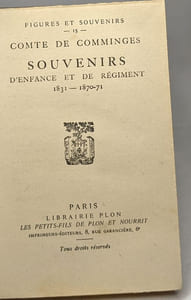 Souvenirs d'enfance et de régiment 1831-1871