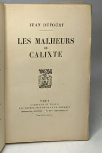 les malheurs de Calixte