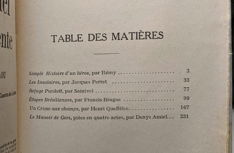 Les oeuvres libres. nouvelle serie n° 46. simple histoire d'un heros par remy suivi de les insulaires par jacques perret suivi de refuge punkett par ...